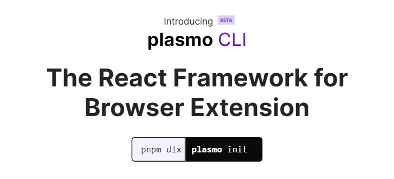 plasmo cli section on fronti