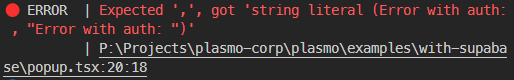 Error logging in Plasmo CLI v0.32.0